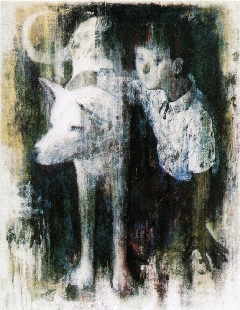 少年と犬