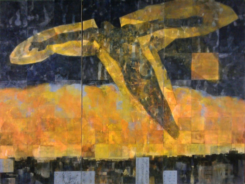 The Flight of Icarus (voorlopige titel) -210 x 273 cm (2013)：maak)